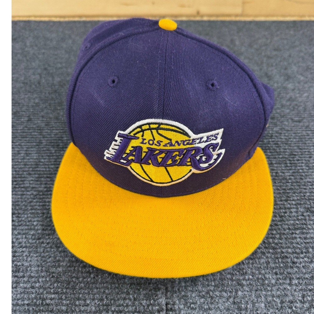 New Era 59FIFTY Los Angeles Lakers Fitted Hat Purple Gold Mens 7 1/8 NBA Cap